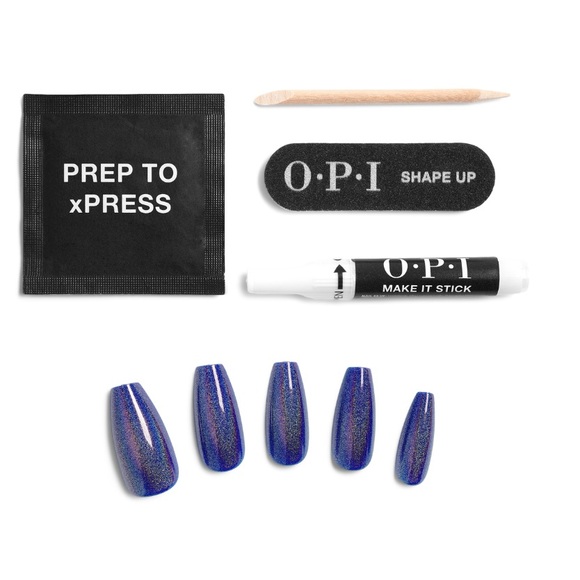 NWT OPI xPRESS/On Special Effect Press On Nails  in BLUE-GIE - Picture 10 of 10